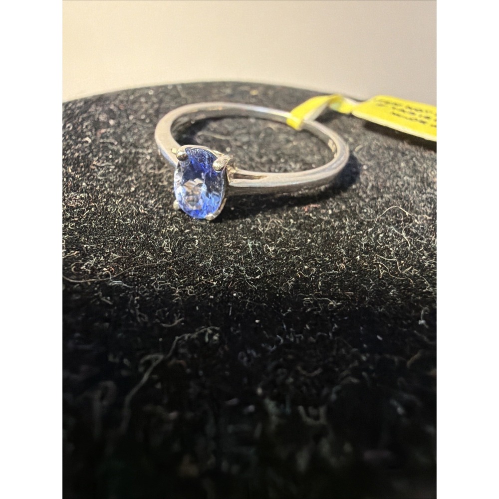 December Birthstone Tanzanite‎ Ring Natural Stone  Size 7.5 925 Silver New